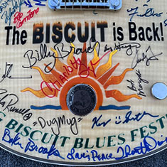 King Biscuit Blues Festival 2022 Custom Painted Guitar